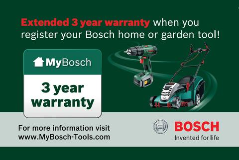 Bosch 3 year extended warranty
