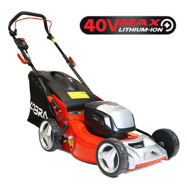 Cobra MX51S40VX MAX+ 40v Cordless Lawn Mower Kit (inc 4ah Battery & Charger)
