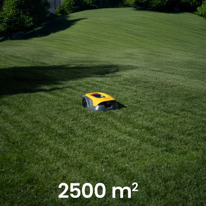 Suitable for lawns up to 2500m2 Suitable for lawns up to 2500m2