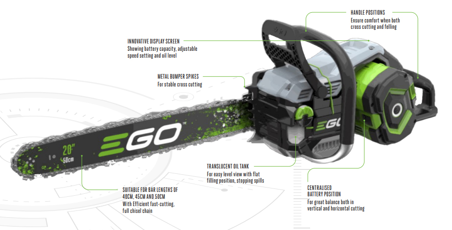 EGO CSX5000 Power+ Pro X 56v Cordless Chain Saw (Power Unit)