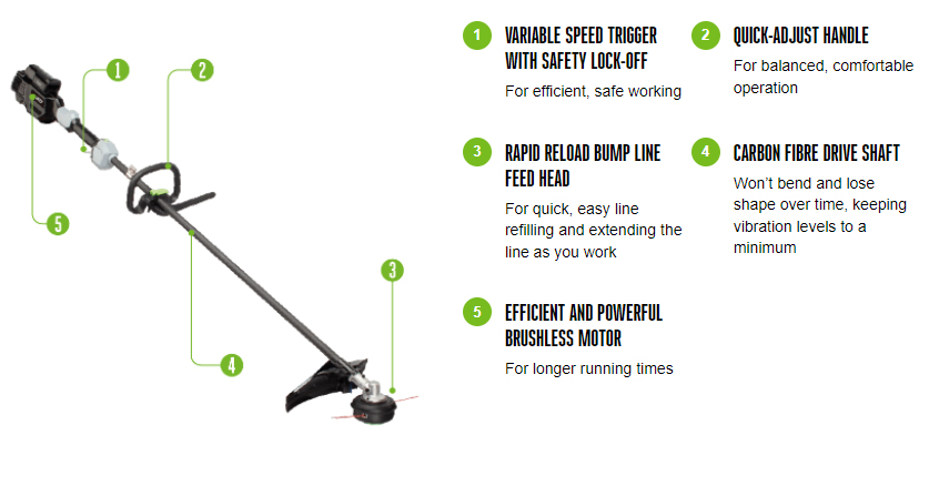 EGO Power+ STX3800E PRO X Cordless Brush Cutter (Power Unit) EGO Power+ STX3800E PRO X Cordless Brush Cutter (Power Unit)